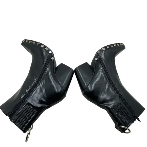 {Jeffery Campbell} Walton Vegan Studded Booties - Picture 10 of 16